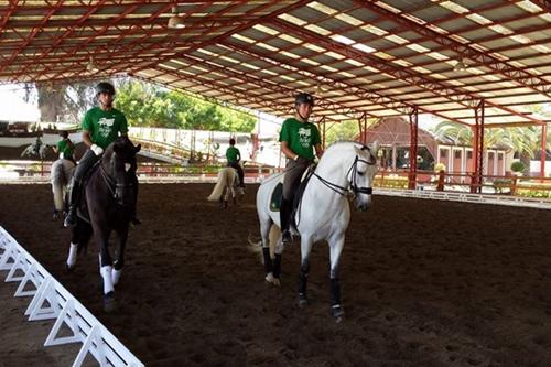 Treino na Escola de Equitação Graneros de Quillota / Foto: Neimar Roncatti / Reprodução Facebook