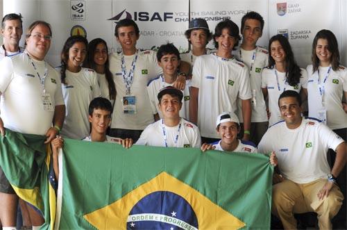 Equipe de vela brasileira no Mundial da Juventude / Foto: Sime Sakota/ISAF Youth Worlds