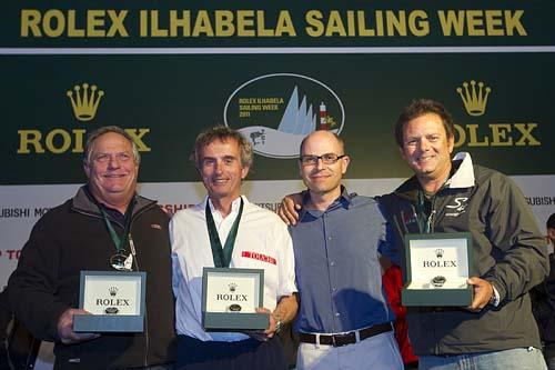 Os comandantes vencedores receberam relógios Rolex / Foto: Rolex / Carlo Borlenghi