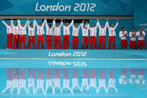 A seleção da Croácia é a atual campeã olímpica após conquistar o ouro nos Jogos de Londres 2012 / Foto: Clive Rose / Getty Images