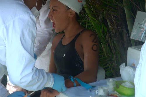 Poliana Okimoto durante exame anti-doping. Em Guadalajara, serão feitos cerca de 1700 exames / Foto: Esporte Alternativo  
