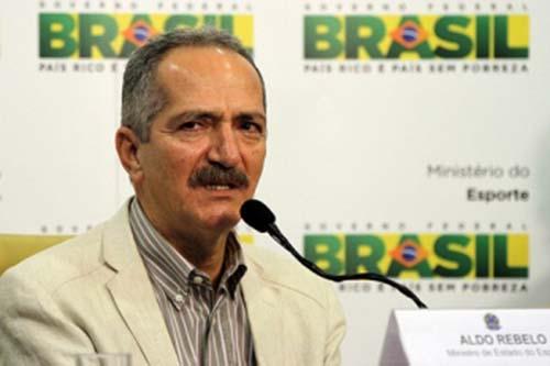 Ministro dos Esportes, Aldo Rebelo, fala sobre o Bolsa Atleta / Foto: Glauber Queiroz