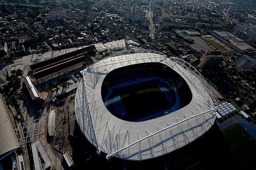 O estádio foi construído para os Jogos Pan-Americanos Rio 2007 e terá sua capacidade temporariamente ampliada de 45.000 para 60.000 espectadores / Foto: Matthew Stockman/Getty Images
