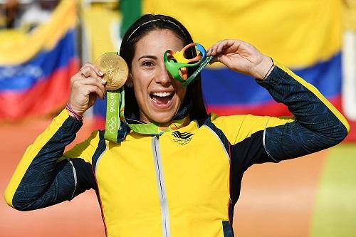 Mariana Pajón é a primeira atleta de seu país dona de dois ouros nos Jogos Olímpicos / Foto: David Ramos/Getty Images
