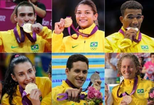 Sheilla, Sarah, Yane, Zanetti, Esquiva e Thiago concorrem ao Prêmio Brasil Olímpico / Foto: Acervo COB