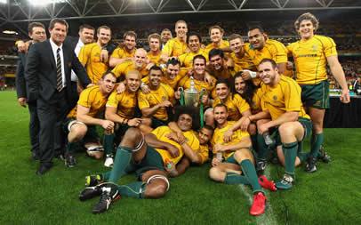 Para delírio dos fãs, a Austrália venceu em casa a Nova Zelândia a final do Tri Nations, disputada no último sábado, dia 27 de Agosto no Suncorp Stadium e depois de dez anos na fila voltou a comemorar um título / Foto: Divulgação