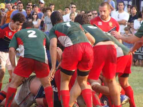 Atletas do São José, durante partida contra o Desterro pelo campeonato Brasileiro de Rugby / Foto: Esporte Alternativo