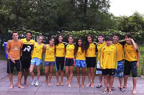 Os jovens santistas da Escola de Triathlon MPR/Prefeitura Municipal de Santos mostraram para o que vieram: ganhar / Foto: Divulgação