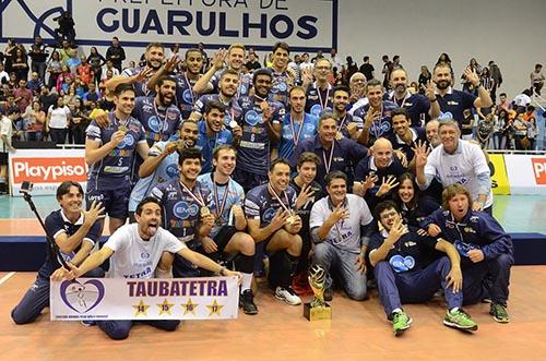 Taubaté comemora mais um título Paulista / Foto: Rosana Naggar/FPV