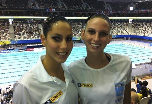 O principal dueto brasileiro de nado sincronizado - Lara Teixeira e Nayara Figueira - viaja no próximo domingo, dia 05 de Fevereiro, para Moscou / Foto: : Esporte Alternativo