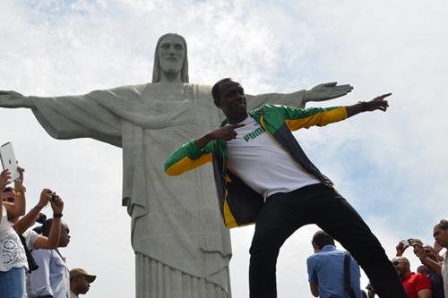 Usain Bolt durante passagem pelo Brasil / Foto: Site oficial
