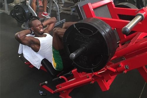 Usain Bolt pega pesado na malhação / Foto: Reprodução / Instagram 