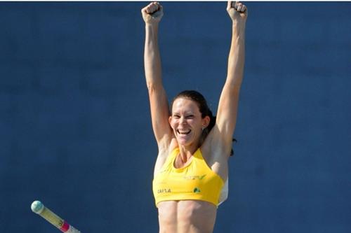 Brasileira conquistou a medalha de ouro na etapa suíça com a marca de 4,72m / Foto: Agência Luz