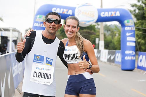 Claudio e Viviane Lyra   / Foto: Carol Coelho/CBAt