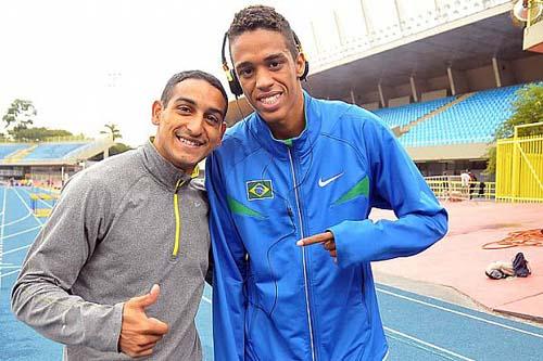 Diego Cavalcanti e Aldemir da Silva Júnior, do 4x100 m/ Foto: Dorival Rosa/CBAt