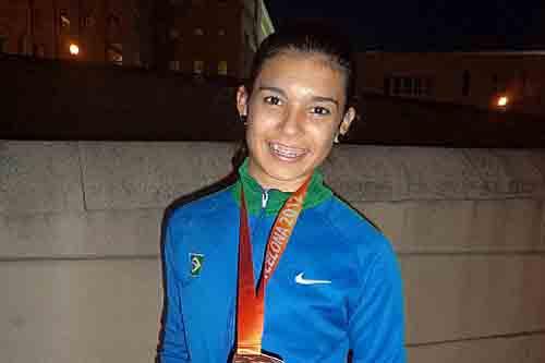 Tamiris de Liz é bronze nos 100 m no Campeonato Mundial de Juvenis/ Foto: Harley Maciel/CBAt