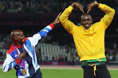 Bolt e Mo Farah disputam o prêmio de melhor do ano no Atletismo / Foto: Londres 2012