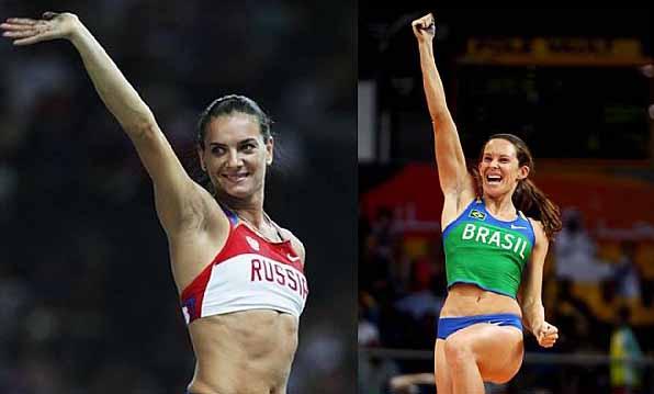 Fabiana Murer ganhou elogios até de Yelena Isinbayeva, recordista mundial do salto com vara   / Foto: Getty Images