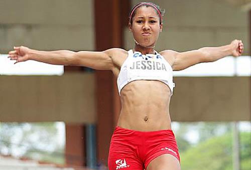 A paulista Jéssica Carolina Alves dos Reis é segunda do mundo no salto em distância / Foto: Wagner Carmo/CBAt