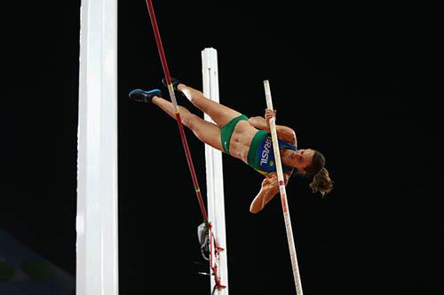 Fabiana Muerer: cabeça tranqüila, treinos fortes e várias competições são os ingredientes da preparação na reta final para os Jogos Olímpicos / Foto: Getty Images