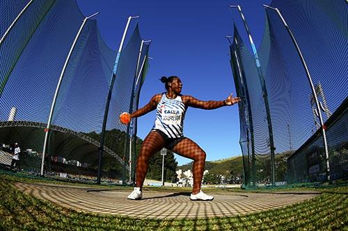 Andressa Oliveira de Morais (Pinheiros), recordista sul-americana, terminou em sétimo lugar na prova, com 59,31 m  / Foto: Wagner Carmo/CBAt