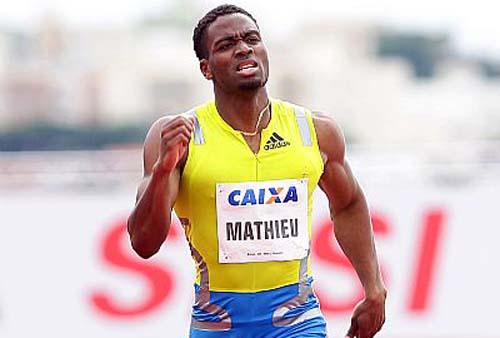O velocista Michael Mathieu, das Bahamas, teve aproveitamento total nas três primeiras etapas do Brazilian Athletics Tour / Foto: Wagner Carmo/CBAt