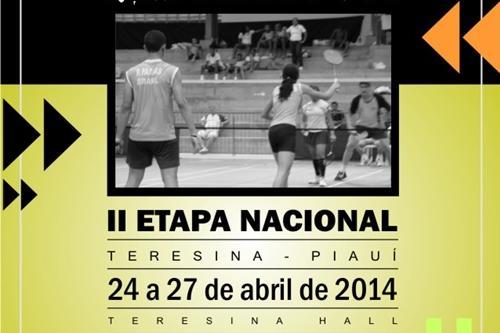Cartaz de divulgação da II Etapa Nacional de badminton
