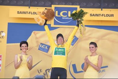 O francês Thomas Voeckler é o novo líder da edição 2011 do Tour de France 2011 / Foto: ASO/P.Perreve