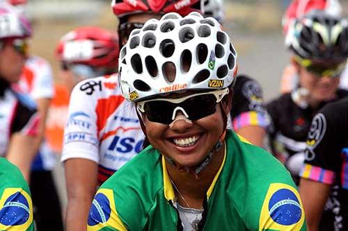 A ciclista goiana Clemilda Fernandes está recuperada do acidente / Foto: Divulgação