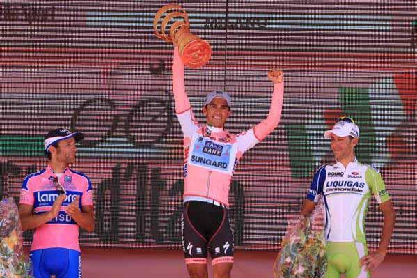 O ciclista espanhol Alberto Contador conquistou no domingo, dia 29 de Maio, o bicampeonato Giro d´Italia, uma das três voltas mais importantes do mundo / Foto: Divulgação