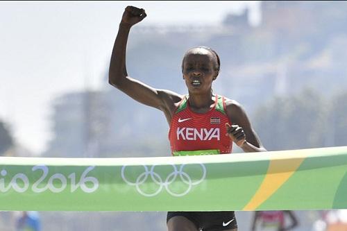 A quenina Jemima Sumgong, ouro na maratona do Jogos Olímpicos Rio 2016, será mais uma atração da prova no dia 31 de dezembro / Foto: Divulgação