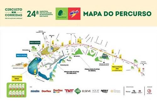 Mapa do percurso / Foto: Divulgação