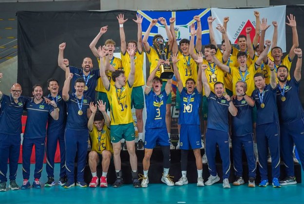 Brasil conquista 18ª taça no Sul-Americano Sub-19 de Vôlei
