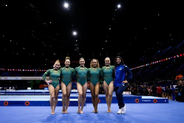 Brasil fica em quinto lugar no Mundial de Ginástica Artística em Roterdã