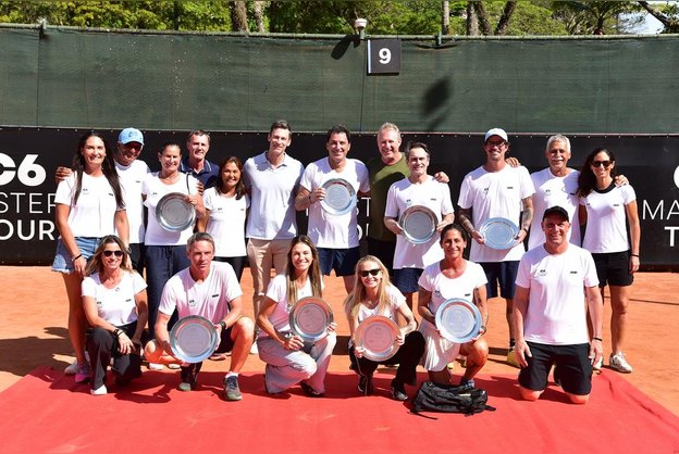 C6 Masters Tour reúne lendas do tênis brasileiro em São Paulo