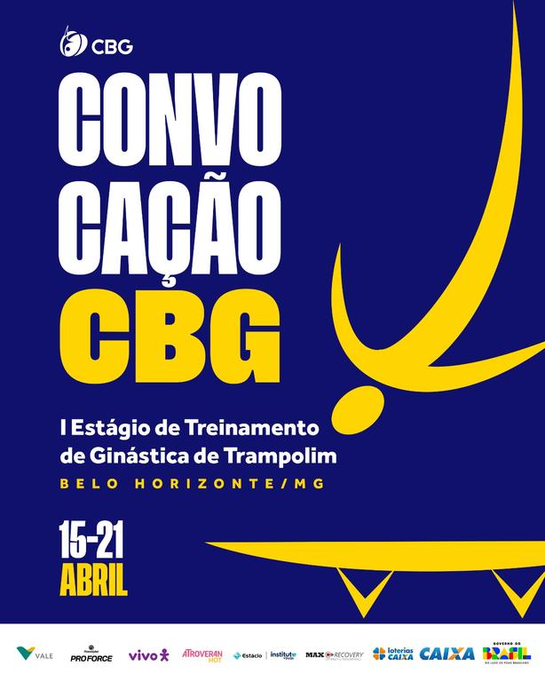 CBG convoca ginastas para Estágio de Treinamento de GTR