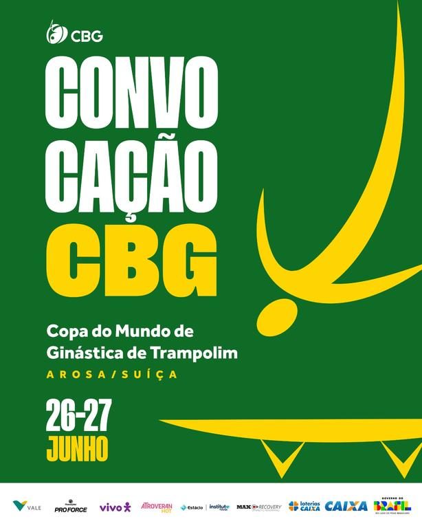 CBG convoca ginastas para etapa da Copa do Mundo na Suíça