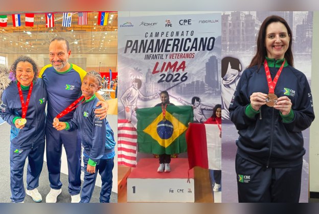 Com dois ouros no florete, Brasil fecha Pan-Americano Infantil e Veterano com 25 medalhas