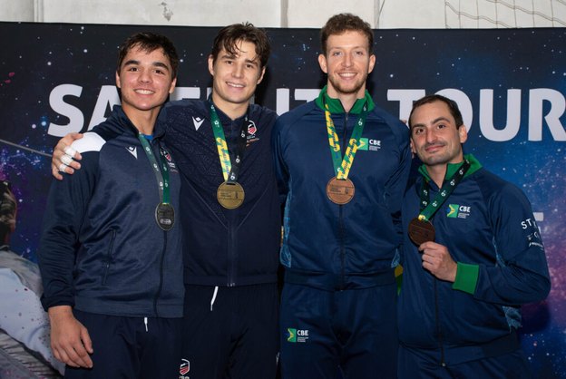 Dominic de Almeida e Guilherme Toldo conquistam o bronze no Satélite Internacional de São Paulo