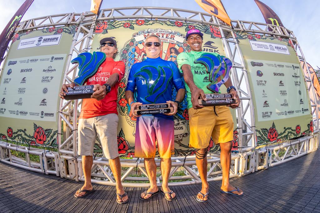 Fábio Gouveia e cearenses são campeões no Surf Brasil Master
