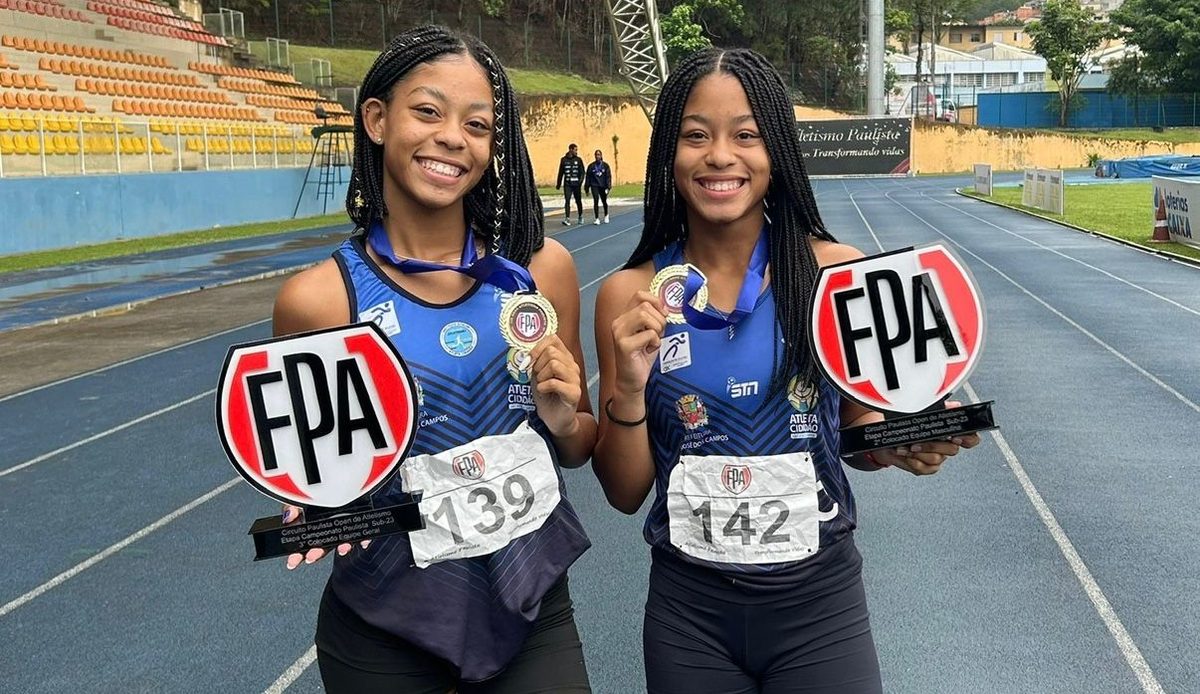 Gêmeas brilham em revezamento e conquistam ouro