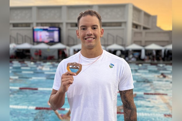 Guilherme Caribé conquista bronze no Pan-Pacífico