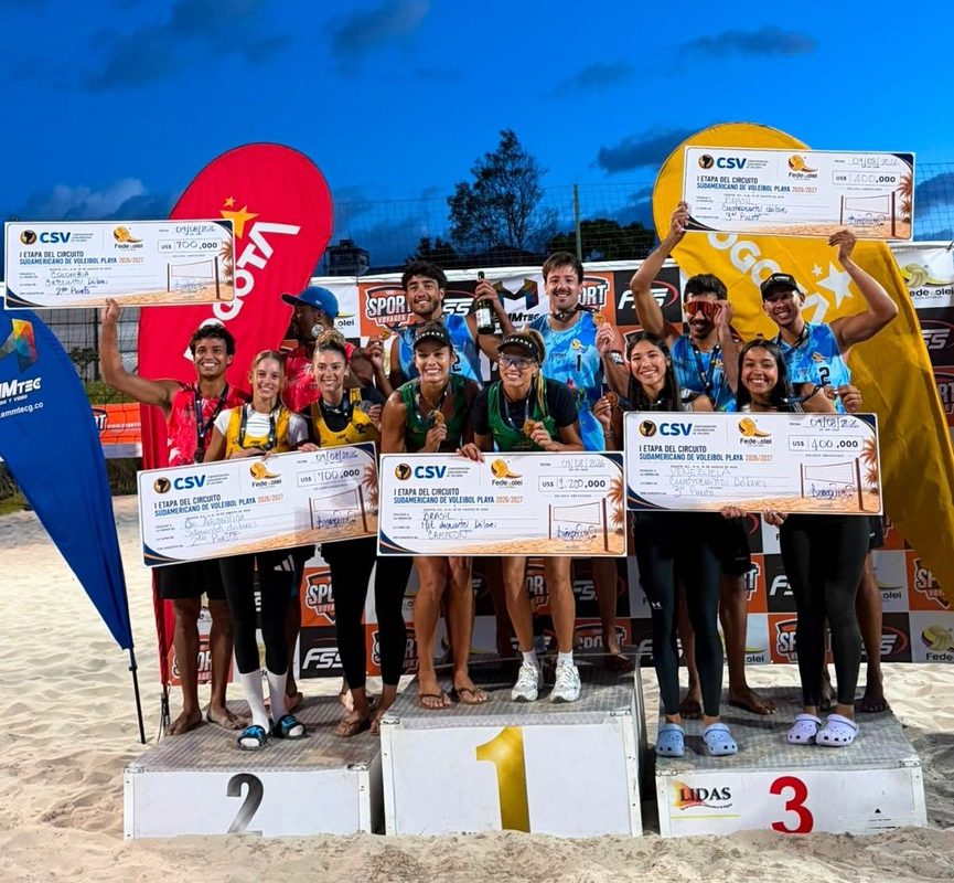 Hegê e Vitória conquistam título no Circuito Sul-Americano de Vôlei de Praia