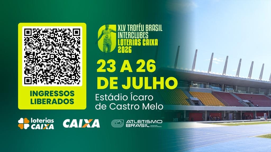 Ingressos Gratuitos para o Troféu Brasil de Atletismo