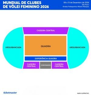 Ingressos para o Mundial de Vôlei Feminino 2026 à venda a partir de sábado