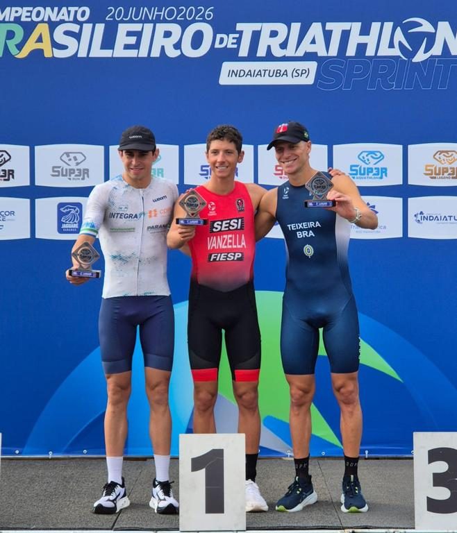Luigi Vanzella conquista título no Brasileiro de Sprint Triathlon