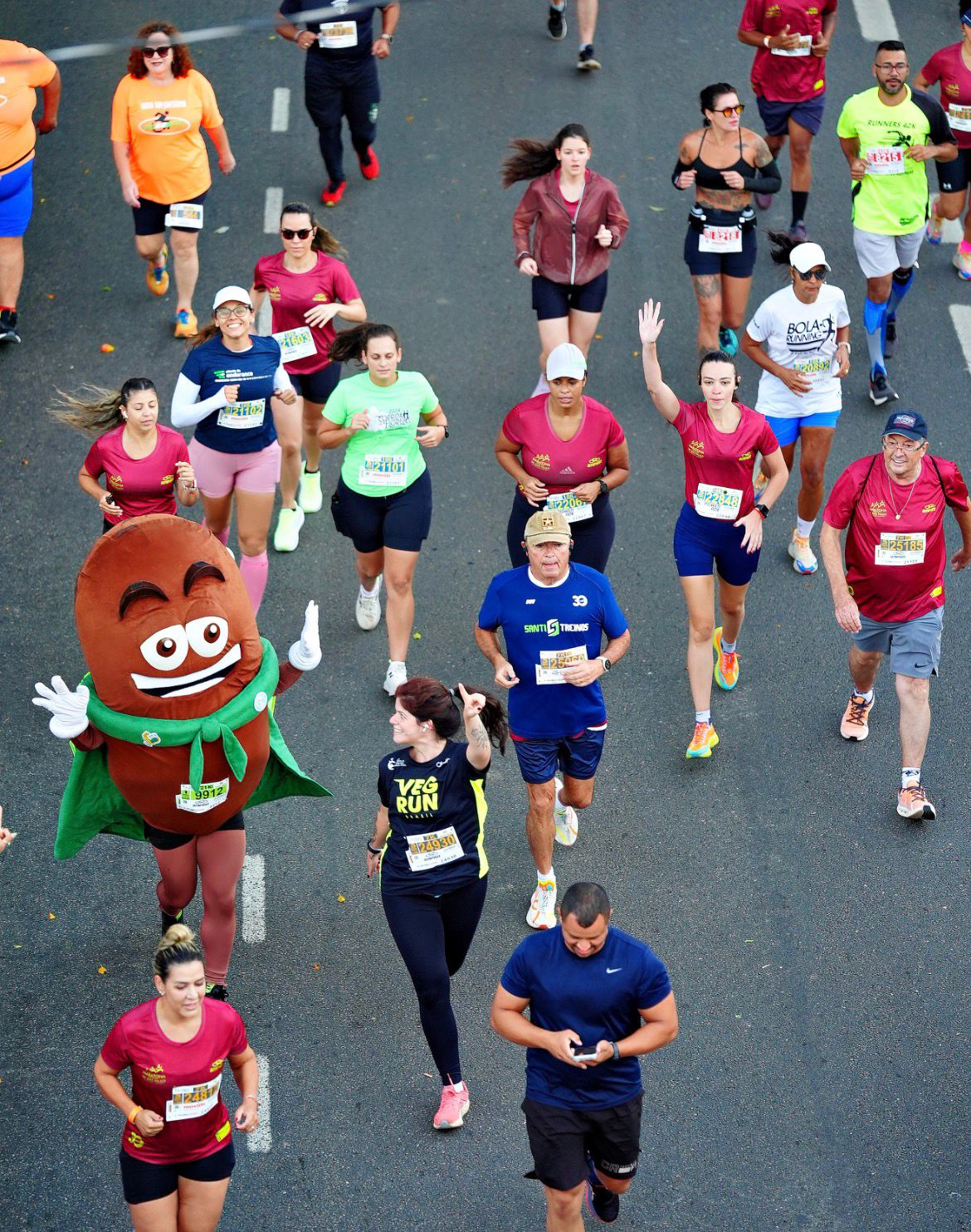Mascote Vegano Brilha na Maratona de São Paulo