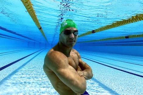 Nicholas Santos no Campeonato Paulista de Natação