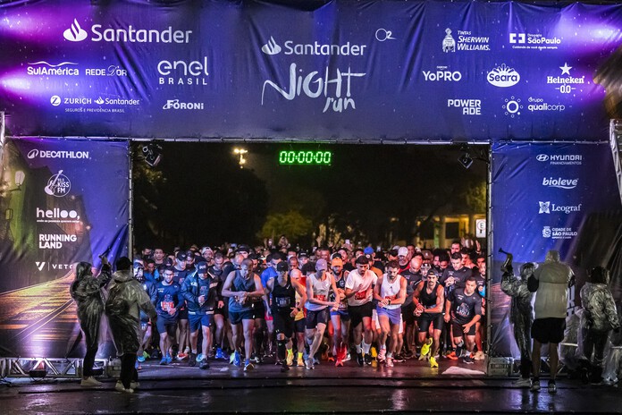Santander Night Run ilumina Natal
