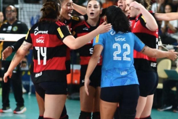 Sesc RJ Flamengo vence Brasília Vôlei e mantém 100% na Superliga